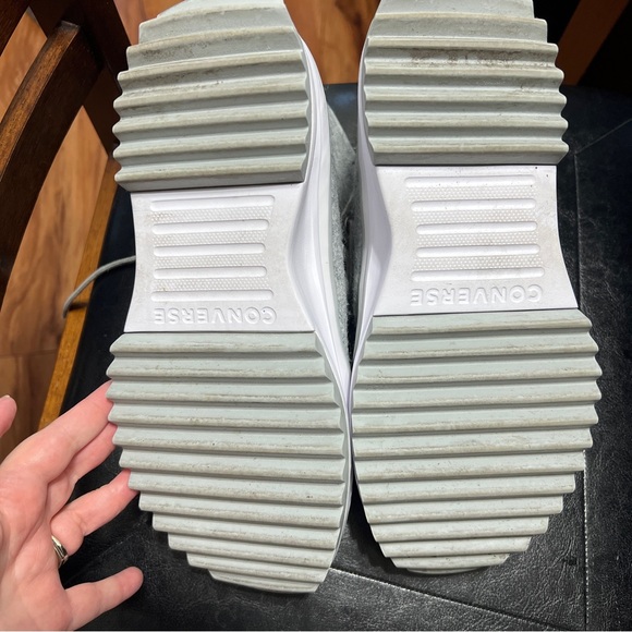 Converse Run Star Hike High Platform Sneakers Mens 8 women’s 9.5 Unisex gray - Picture 6 of 6